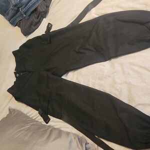 black cargo style pants